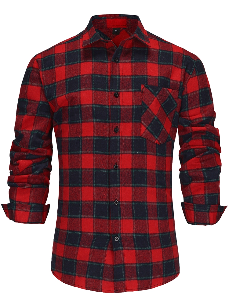 Dress Shirt Non-Iron - M-3XL Men's Shirt Long Sleeve Non