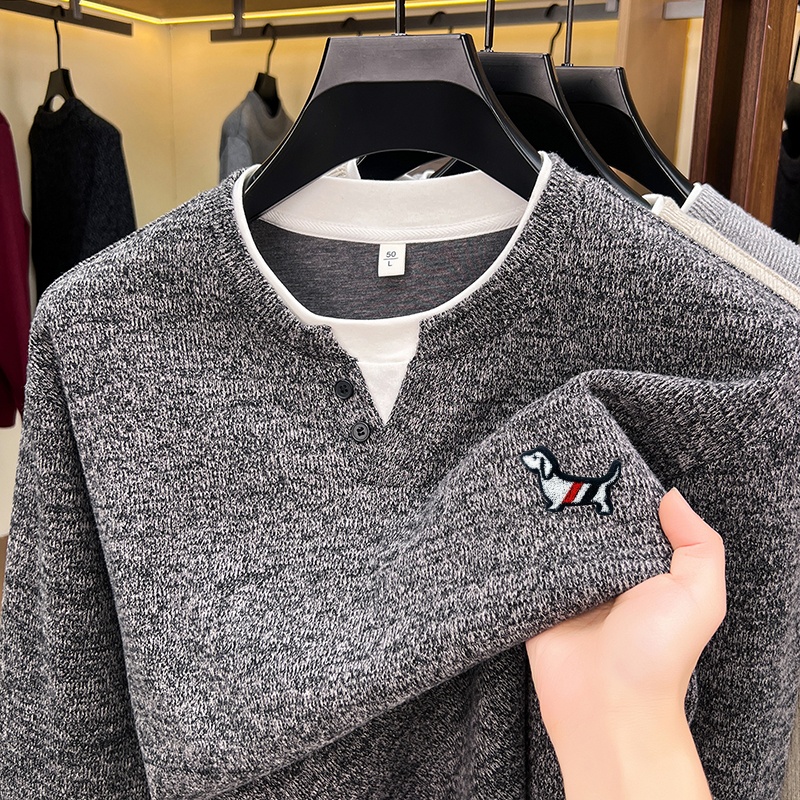 Men'S Winter Fashion - Fashion Trend Solid Color Men's Fake