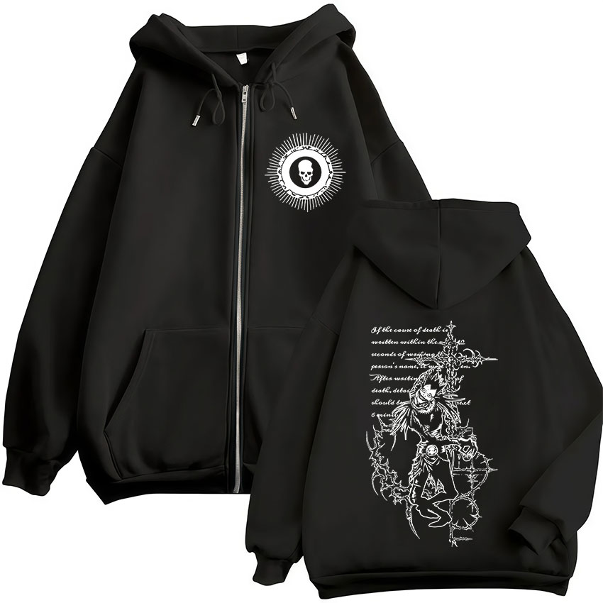 Men'S Fashion Light Jacket - Anime Death Note Yagami Light Ryuk