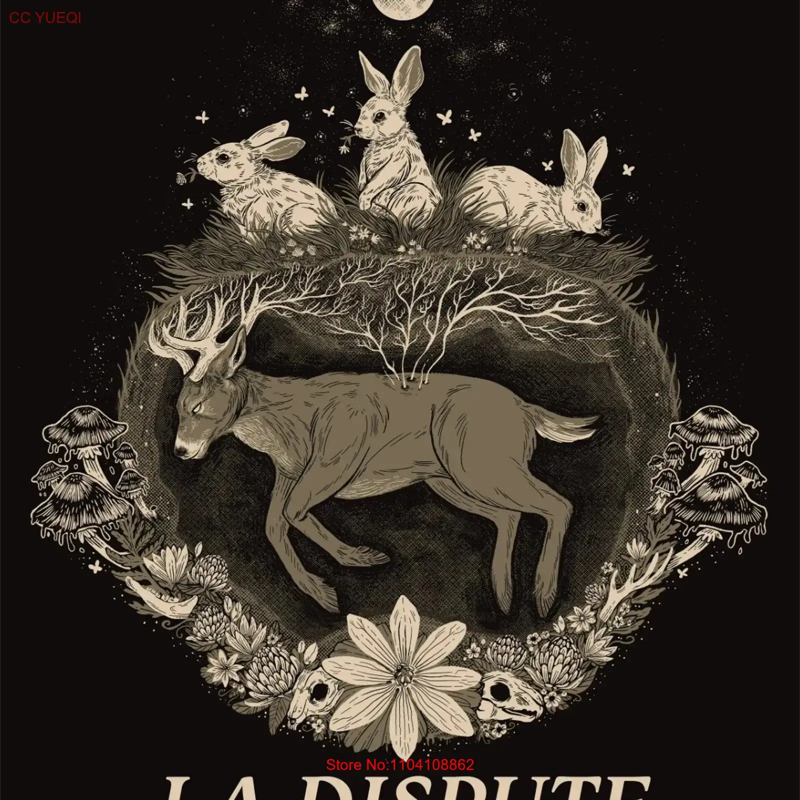 Men'S Fashion Everyday - La Dispute Black T Shirt Cotton