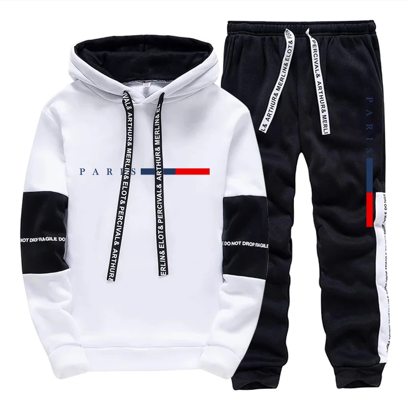 Men'S Winter Fashion - Men's Set/Hoodie/Pants Paris Fashion Autumn Winter
