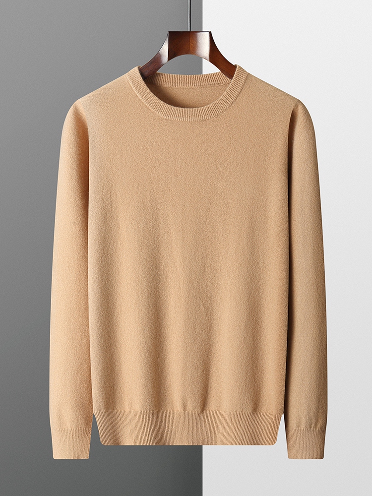 Mens Fashion Jumpers - MVLYFLRT 100% Pure Merino Wool Sweater