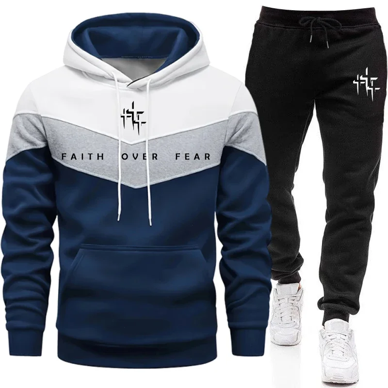 Faith Over Fear Men's Tracksui - Men'S Winter Fashion 评论和价格