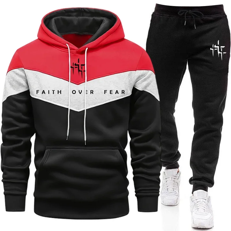 Faith Over Fear Men's Tracksui - Men'S Winter Fashion 评论和价格