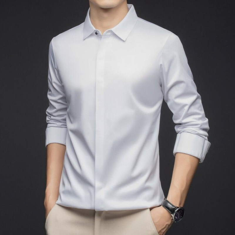 High end Business Men Shirts N - Dress Shirt Non-Iron 评论和价格