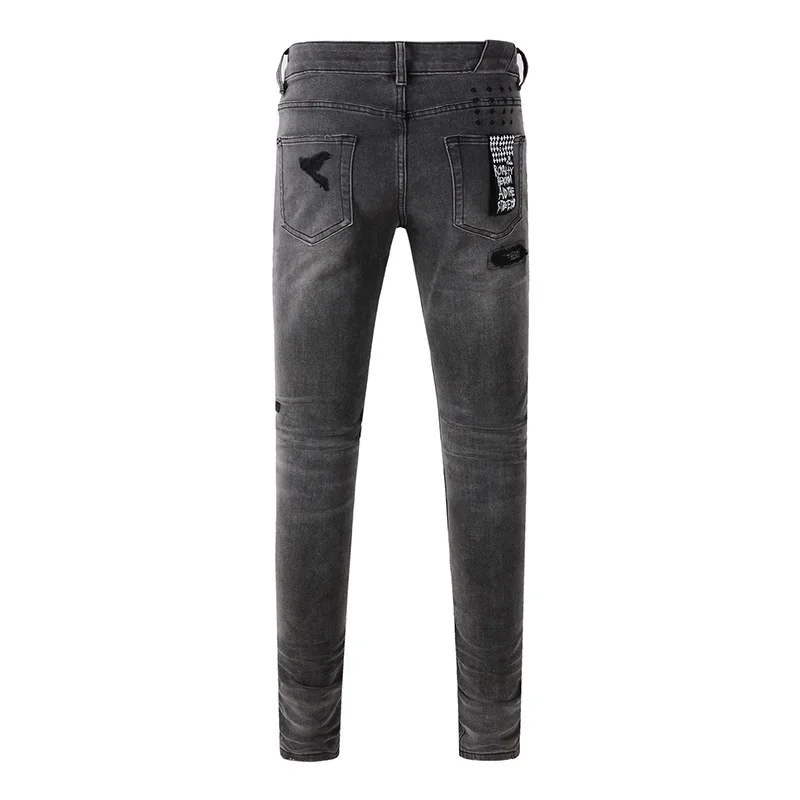 Men's High Street Distressed A - Skinny Jeans Ripped 评论和价格