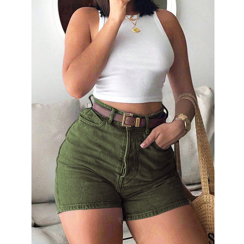 Women Summer Denim Shorts High - Skinny Jeans Ripped 评论和价格