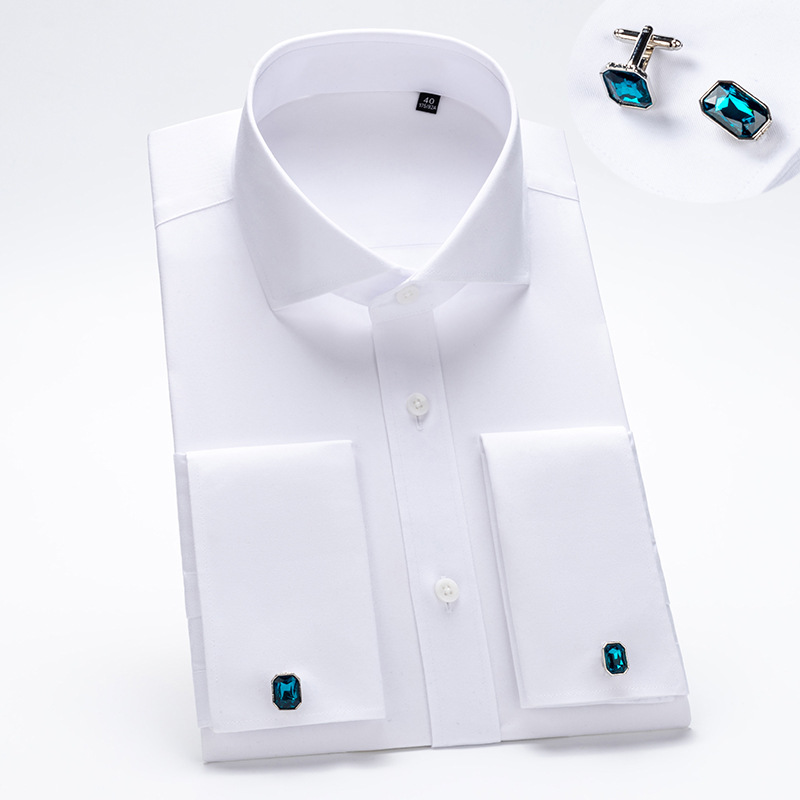 Luxury Windsor Collar Men's Co - Dress Shirt Non-Iron 评论和价格