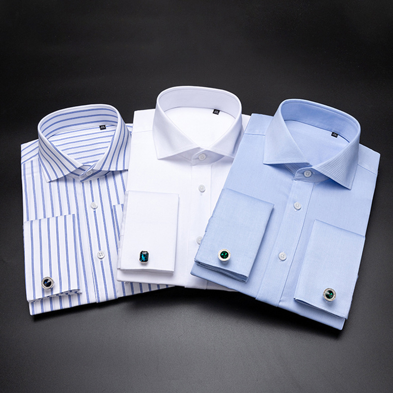 Luxury Windsor Collar Men's Co - Dress Shirt Non-Iron 评论和价格