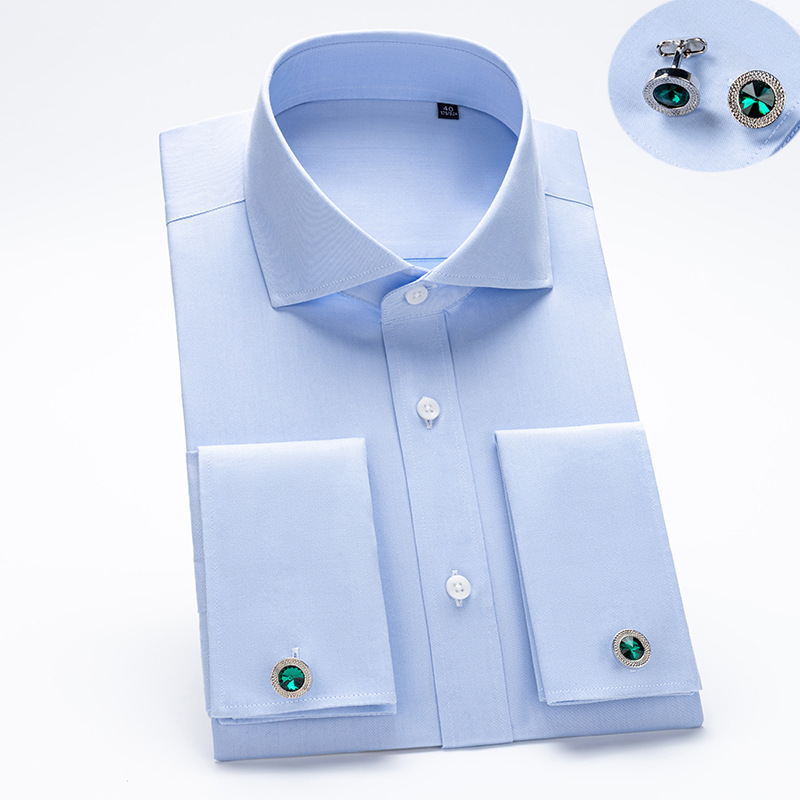 Luxury Windsor Collar Men's Co - Dress Shirt Non-Iron 评论和价格