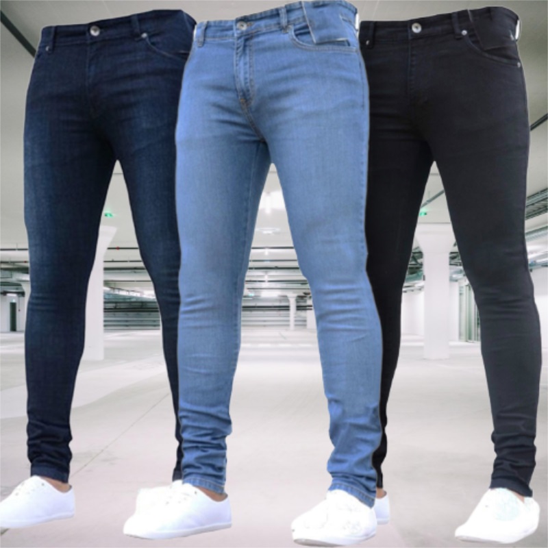 Men's Jeans Stretch Slim Fit T - Skinny Jeans Ripped 评论和价格