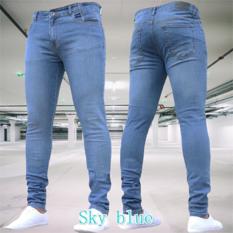 Men's Jeans Stretch Slim Fit T - Skinny Jeans Ripped 评论和价格