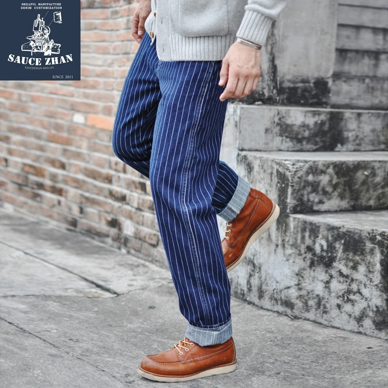 Saucezhan Striped Jeans Men Vi - Skinny Jeans Ripped 评论和价格