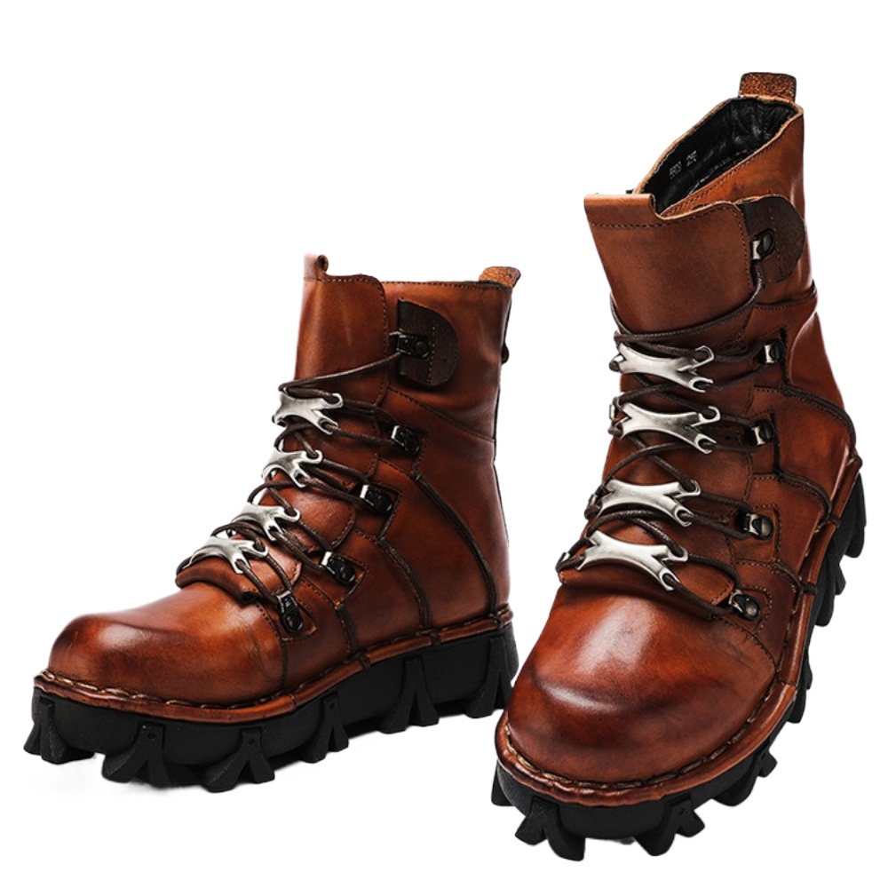 Fashion Men's Cowhide Genuine  - Men'S Fashion Hiking Boots 评论和价格