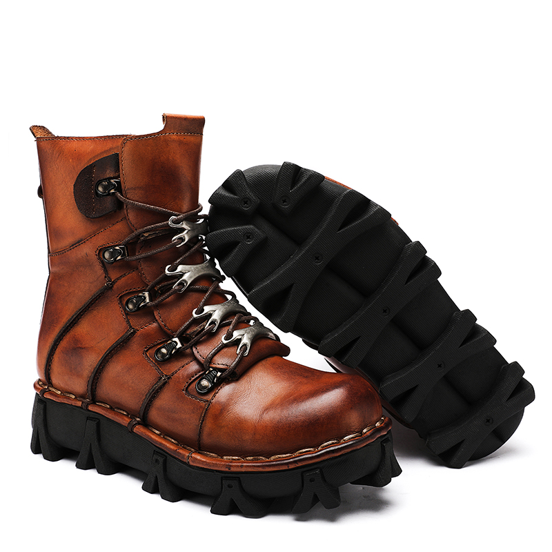 Fashion Men's Cowhide Genuine  - Men'S Fashion Hiking Boots 评论和价格
