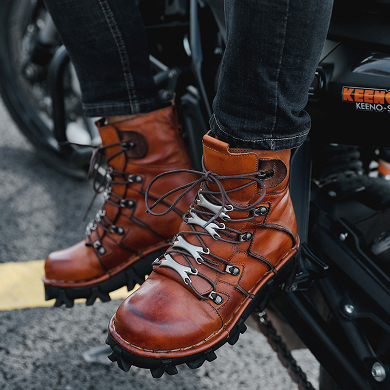 Fashion Men's Cowhide Genuine  - Men'S Fashion Hiking Boots 评论和价格