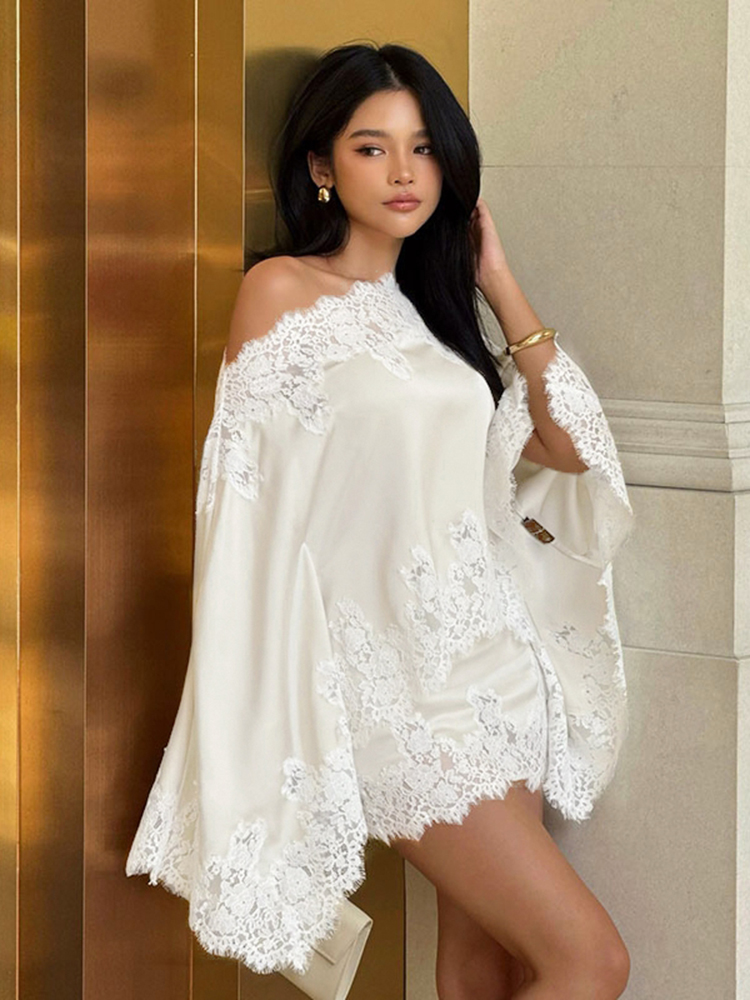 Elegant Lace Patchwork Women's - Men'S Fashion Line 评论和价格