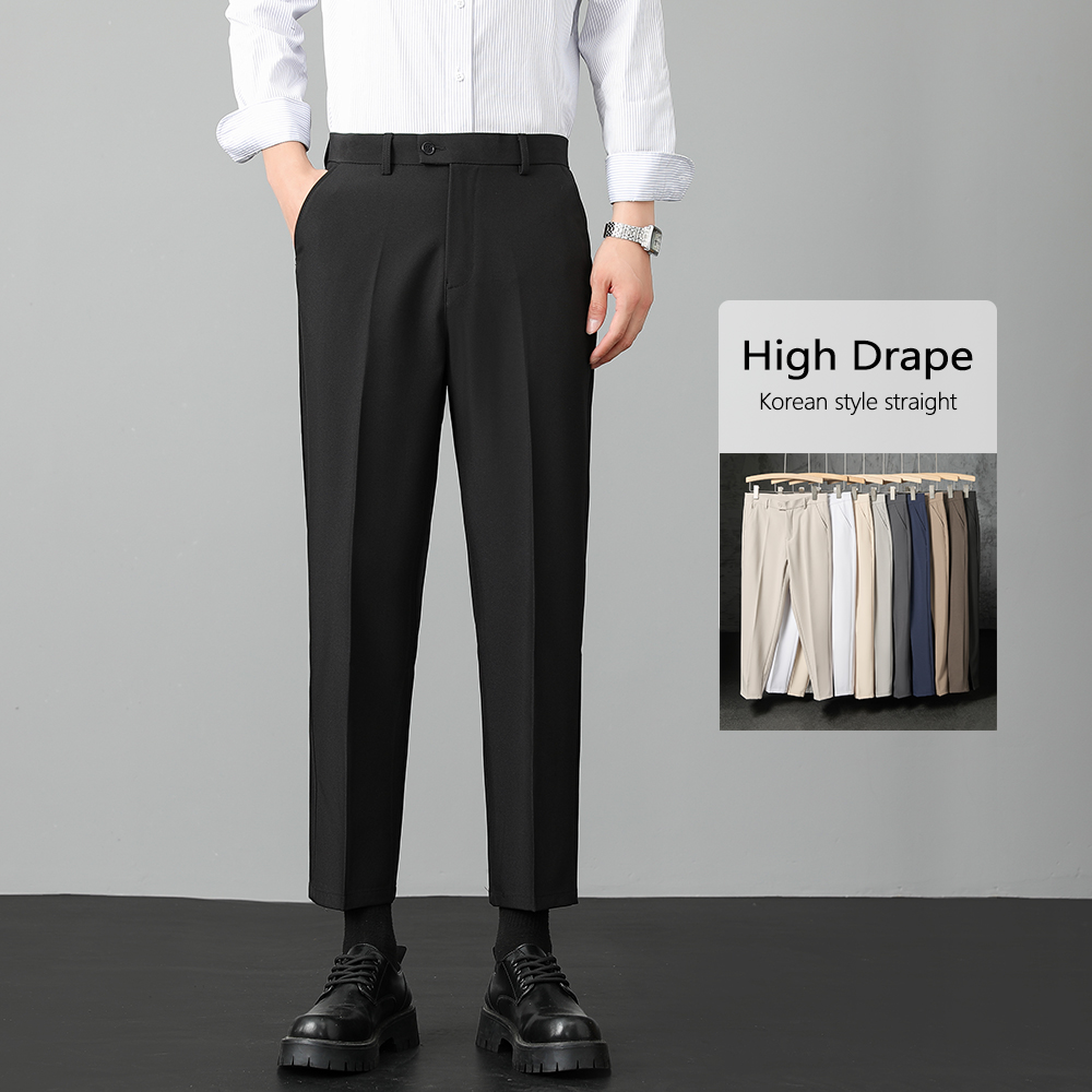 Men's Stretch Straight Suit Pa - Formal Trouser Stretch 评论和价格