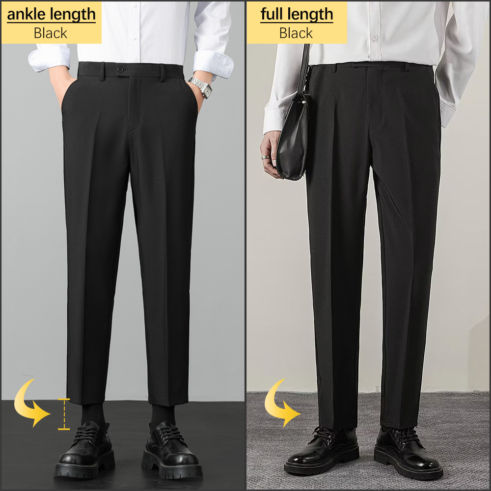 Men's Stretch Straight Suit Pa - Formal Trouser Stretch 评论和价格