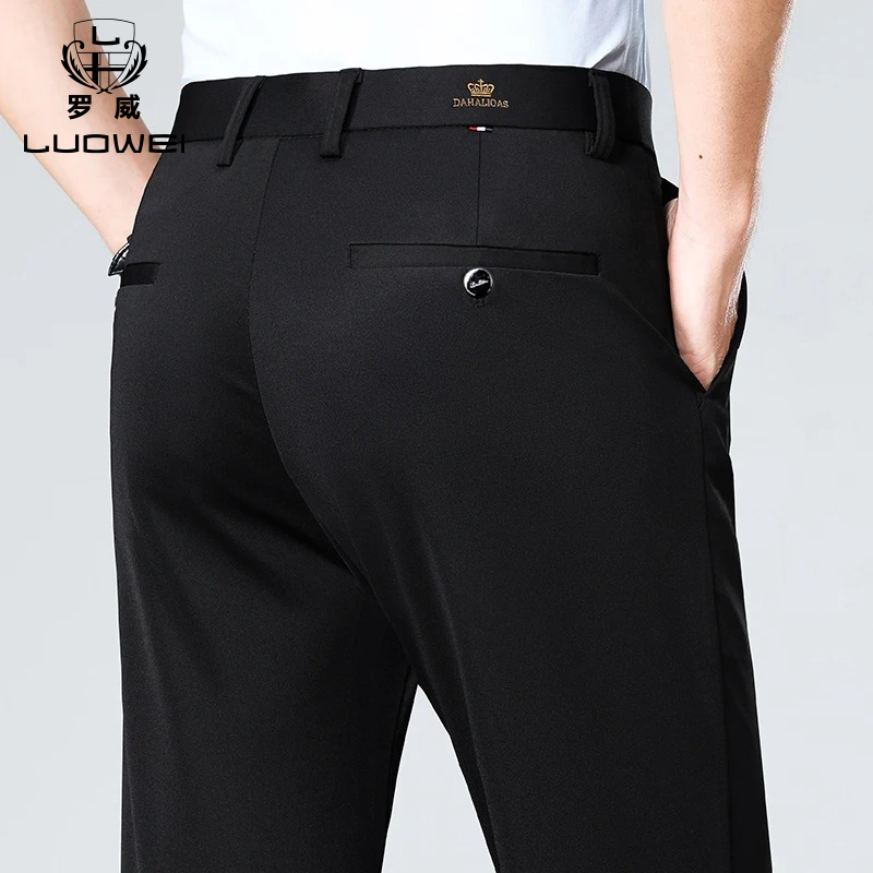 Brand Men Pant High-stretch Fa - Formal Trouser Stretch 评论和价格