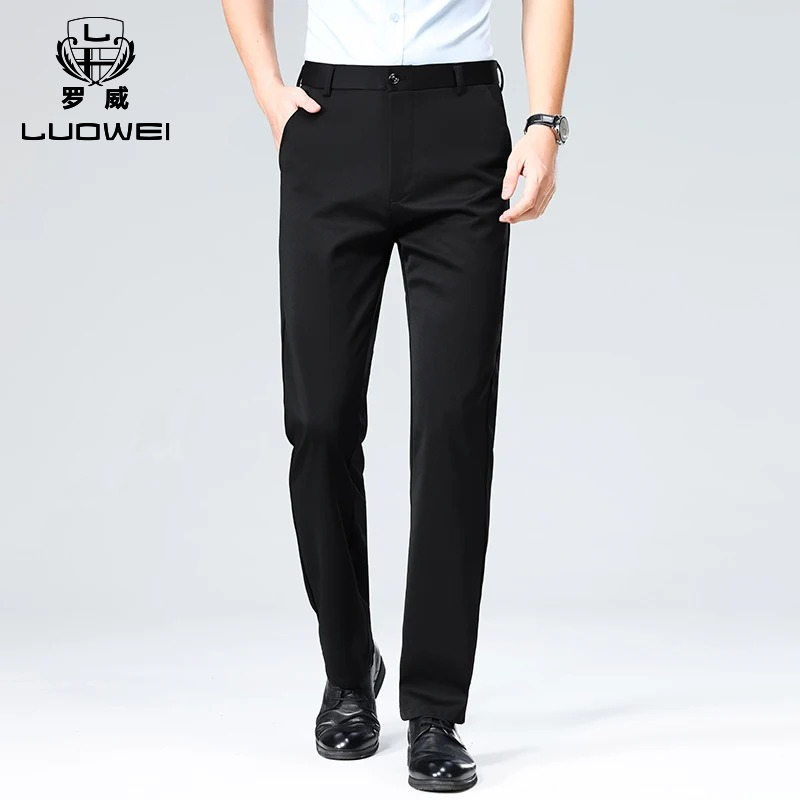 Brand Men Pant High-stretch Fa - Formal Trouser Stretch 评论和价格