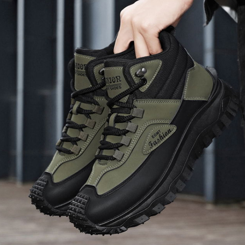 Men'S Black And White Mid Top  - Men'S Fashion Hiking Boots 评论和价格