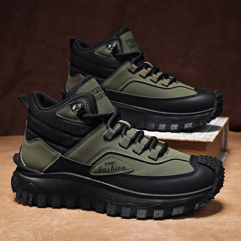 Men'S Black And White Mid Top  - Men'S Fashion Hiking Boots 评论和价格