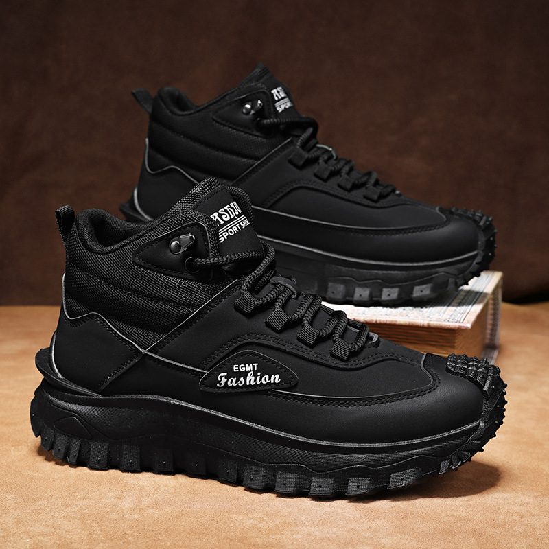 Men'S Black And White Mid Top  - Men'S Fashion Hiking Boots 评论和价格