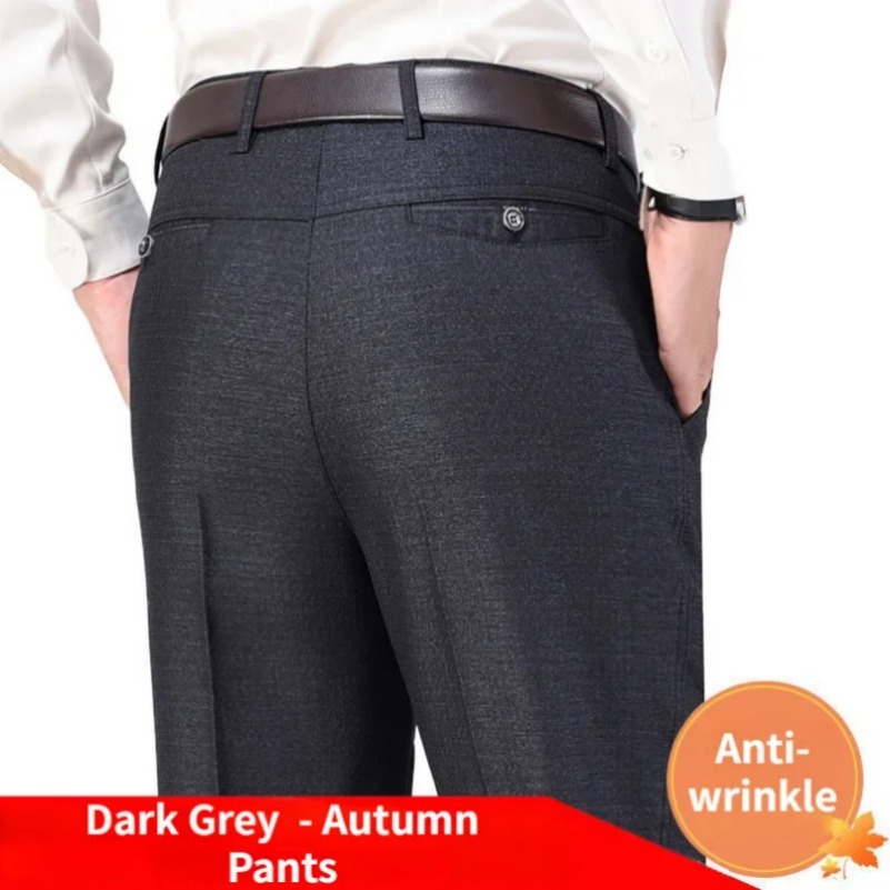 Mens Autumn Thick Casual Suit  - Formal Trouser Stretch 评论和价格