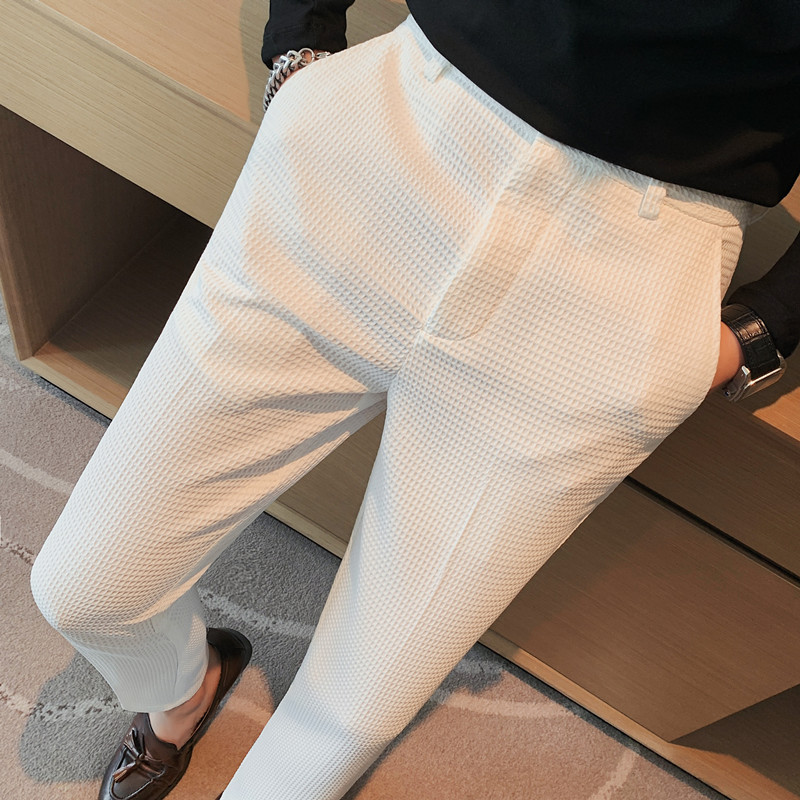 2024 Autumn New Waffle Stretch - Formal Trouser Stretch 评论和价格