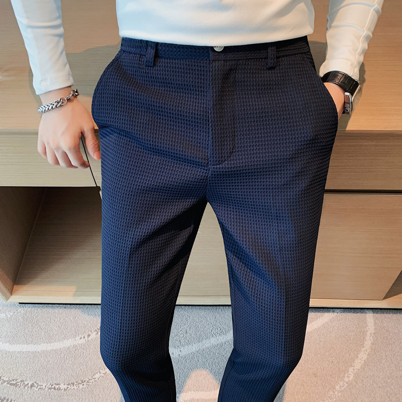 2024 Autumn New Waffle Stretch - Formal Trouser Stretch 评论和价格