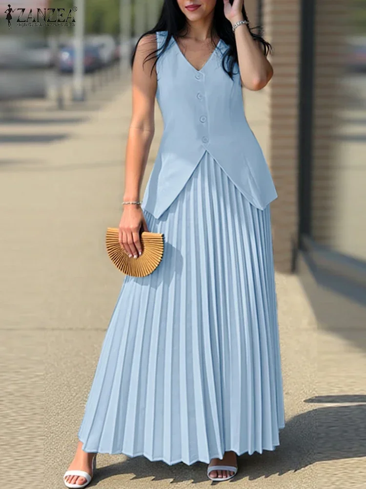 ZANZEA Summer 2PCS Dress Sets  - Men'S Fashion Line 评论和价格