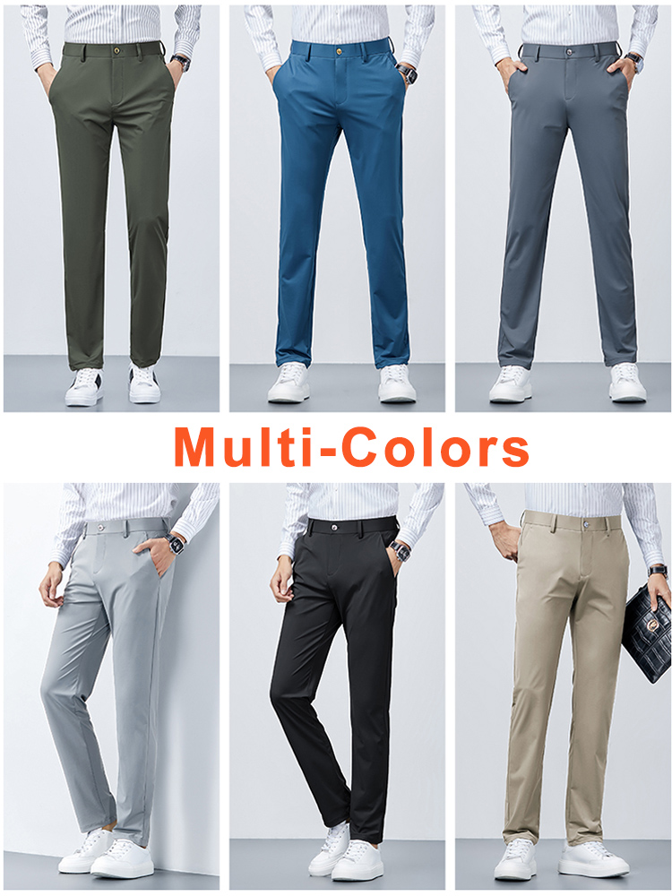 2022 New Summer Men Long Pants - Formal Trouser Stretch 评论和价格