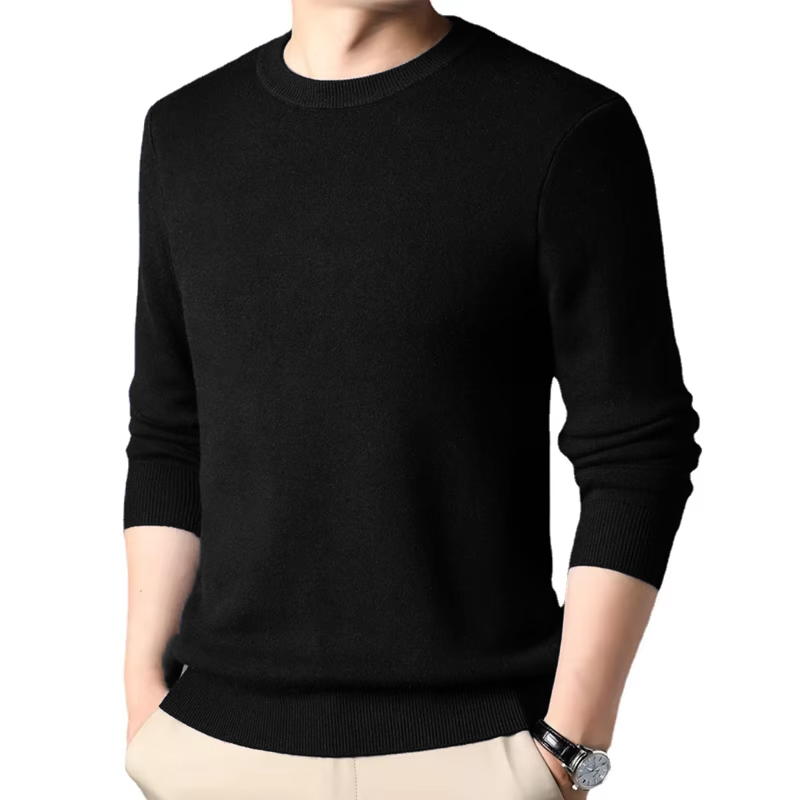Men's Solid Color Knitted Pull - Mens Fashion Jumpers 评论和价格