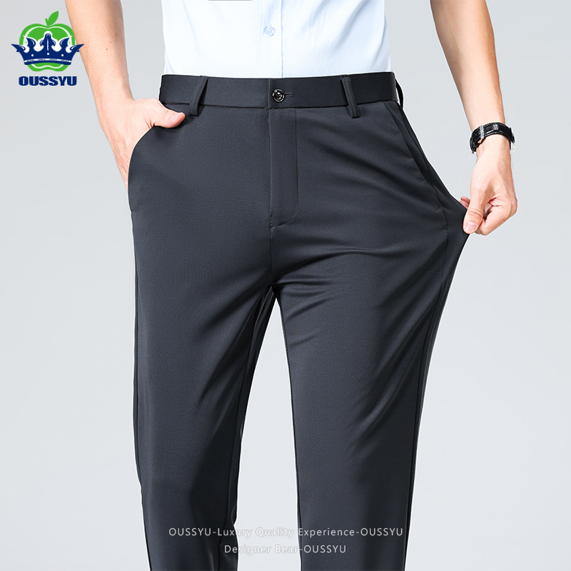 Summer Thin Men's Stretch Suit - Formal Trouser Stretch 评论和价格