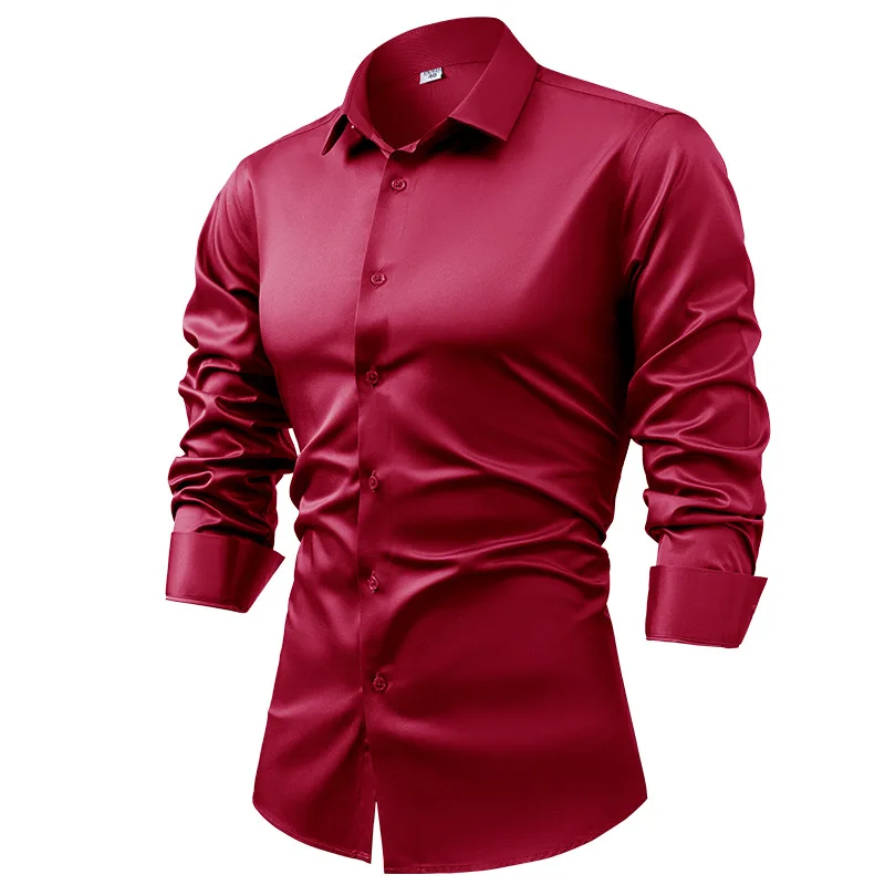 2025 Spring Autumn Royal Blue  - Dress Shirt Non-Iron 评论和价格