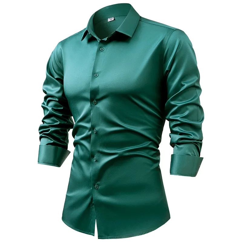 2025 Spring Autumn Royal Blue  - Dress Shirt Non-Iron 评论和价格