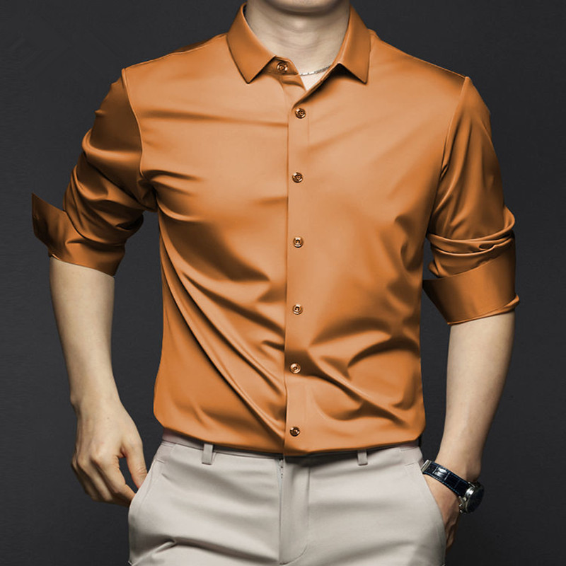 High Quality Men's Long Sleeve - Dress Shirt Non-Iron 评论和价格