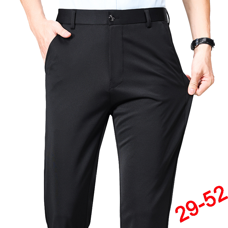 Plus Size Trousers Men Busines - Formal Trouser Stretch 评论和价格