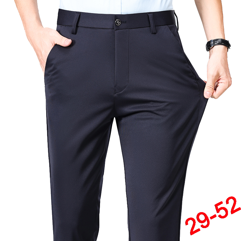 Plus Size Trousers Men Busines - Formal Trouser Stretch 评论和价格