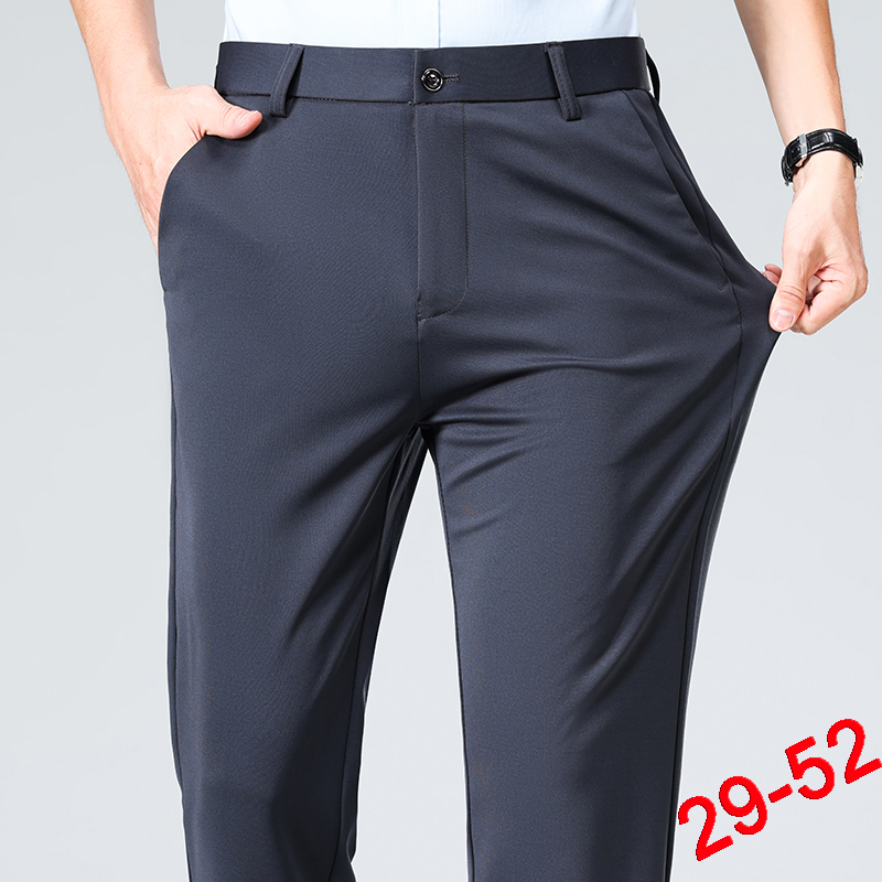 Plus Size Trousers Men Busines - Formal Trouser Stretch 评论和价格