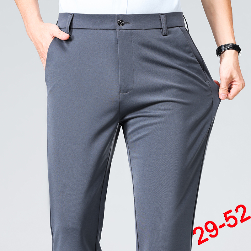 Plus Size Trousers Men Busines - Formal Trouser Stretch 评论和价格