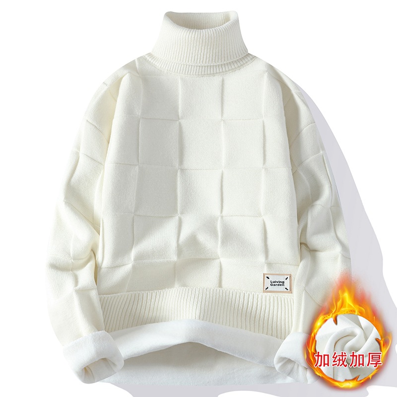 New Winter Men Fleece Warm Tur - Mens Fashion Jumpers 评论和价格