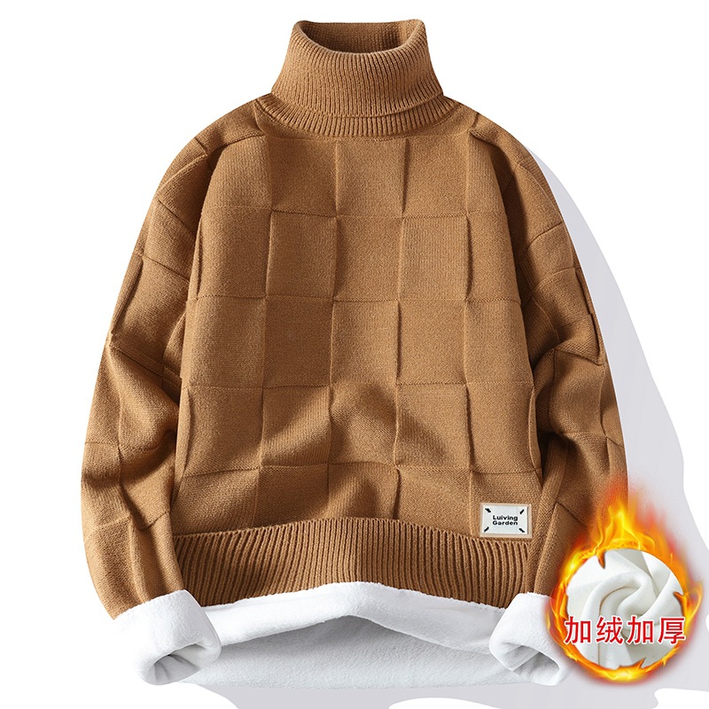 New Winter Men Fleece Warm Tur - Mens Fashion Jumpers 评论和价格