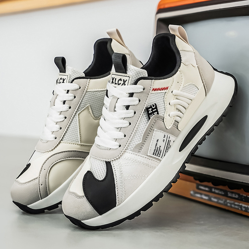 Men's Korean-Style Trendy Whit - Men'S Fashion Hiking Boots 评论和价格