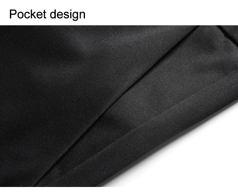 Solid Black Men Comfort Stretc - Formal Trouser Stretch 评论和价格
