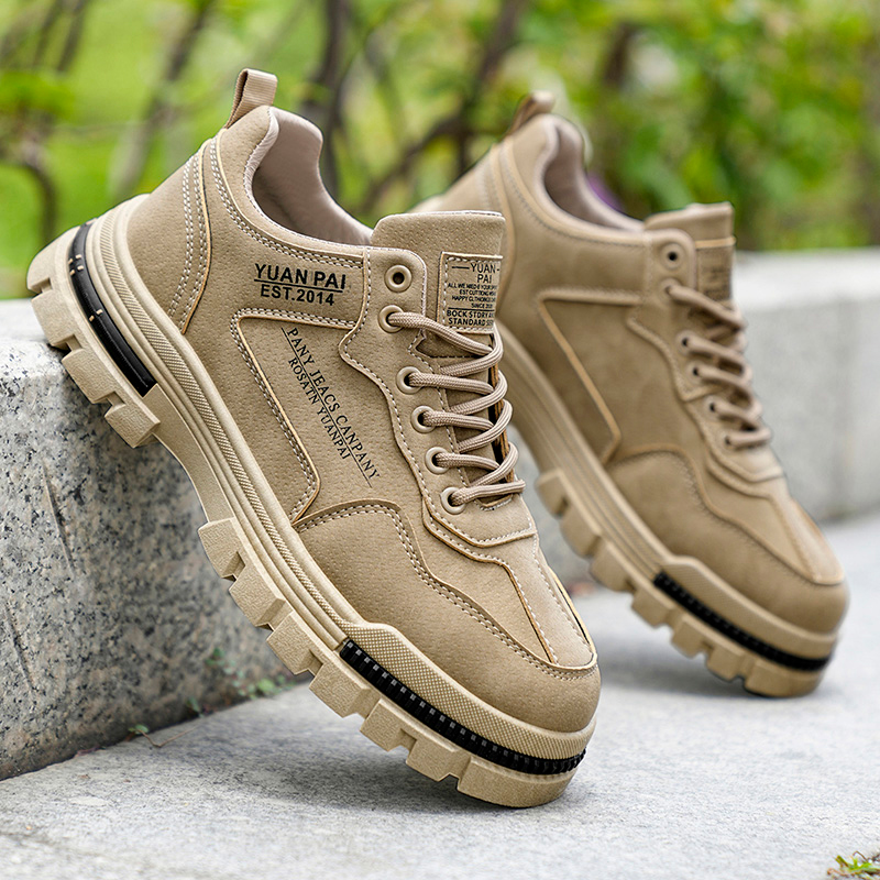 Men's Thick Sole Work Boots No - Men'S Fashion Hiking Boots 评论和价格