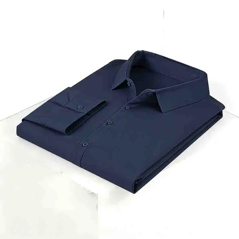 2026 Men's Solid  Long Sleeve  - Dress Shirt Non-Iron 评论和价格