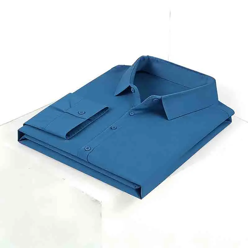 2026 Men's Solid  Long Sleeve  - Dress Shirt Non-Iron 评论和价格