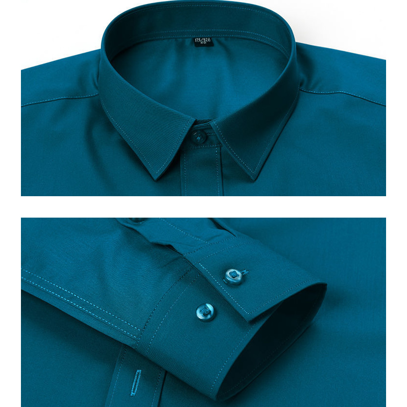 Stretch Long Sleeve Shirt for  - Dress Shirt Non-Iron 评论和价格